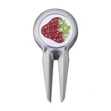 Metal Golf Divot Tool With Ball Marker & Bottle Opener, Enamel Drip Finish Turf Repair Accessory - 2 - View 12