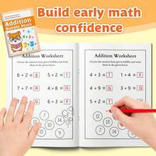 Children's Math Workbook: Addition, Subtraction, Multiplication Or Division Single Book Practice, Suitable For Mental Math Training, Number Ability Improvement And Daily Learning Back To School - Addition - View 5