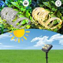 12m Solar Powered Fairy String Lights Outdoor Waterproof Christmas String Lights Garden Decoration - Multicolor - View 3