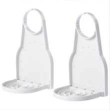 4Pcs Laundry Detergent Cup Holder With Upgraded Drip Tray, Anti-Leak Anti-Mess Drip Catcher, Strong Grip Universal Design Fits All Detergent & Fabric Softener Bottles, Round Dispensing Button, Practical Bathroom Organizer, Autumn & Back To School - A - View 3