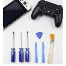極簡搖桿拇指桿替換套件，包含常規維修備件，相容於 Xb*X Series X/S 與 Xb*X One S/X 遊戲控制器，方便使用者更換磨損的控制器搖桿配件 - 查看 9