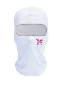 Musion 1/2/3pcs Pink Butterfly Print Balaclava, Breathable Mesh Full Face Ski Mask, Y2K Street Style Cycling Motorcycle And Daily Fashion Headwear - Multicolor - View 17