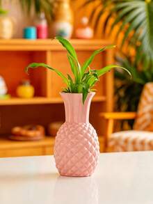 1pc Pineapple Shaped Ceramic Vase, Exquisite Craftsmanship, Suitable For Fresh Flower Arrangement. Elegant Decor, Perfect For Garden Table, Dining Room, Study And Office Decoration, Ideal For Holidays And Various Parties. - Vase - View 13