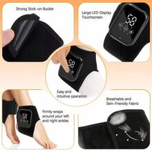 Electric Foot And Ankle Massager, Foot Heating Massage Device, Vibration Massage, Ligament Protection, Heating Guard, Specifically For Plantar Fasciitis, 2000mAh - Multicolor - View 8