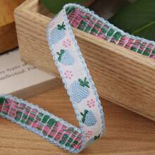 刺繡針織緞帶 DIY 蝴蝶結髮夾配件,適用於衣物、鞋子、帽子、禮物盒裝飾緞帶 - 多色 - 查看 15