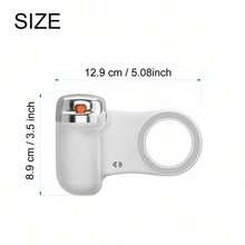Magnetic Phone Camera Handle With Wireless Remote Shutter, Portable Phone Photography Assistant, Suitable For Vlog Shooting - White - View 2