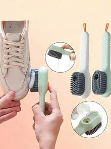 1pc Multifunctional Liquid Dispensing Brush, Suitable For Laundry, Home, Dorm, Shoe Cleaning And Cleaning, Press-Type Automatic Liquid Dispensing Shoe Brush, Valentine's Day, Wedding, Birthday Gift - A - View 12