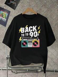 T-shirts för män - Svart - Visa 2