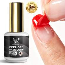 LIMEGIRL 15ml Peel-Off Base Gel, Gel Dasar UV/LED Mudah Dilepas, Tidak Perlu Direndam, Cocok Untuk Kuku Gel Dan Nail Art - G145 - View 9
