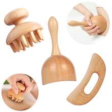 Wooden Massage Tools, Leg, Shoulder, And Neck Massage Tools, Facial And Back Massage Tools, Multifunctional Massage For Different Parts Of The Body, Suitable For Family Use, Can Be Used As Holiday Gifts For Family, Friends, Classmates, And Parents - View 1