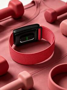 4.0 SuperKnit 超柔軟奢華配件腕帶 4.0，極致舒適、時尚且適合全天佩戴，兼容 4.0 - 玫瑰紅 - 查看 4