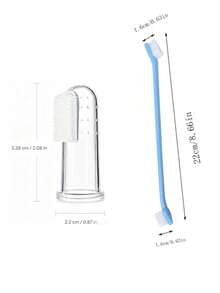 Silicone Finger Toothbrush, Suitable For Dogs And Cats - Gentle Dental Care, Easy To Clean, No Battery Required, Made Of High-Quality Materials - Clear - View 12