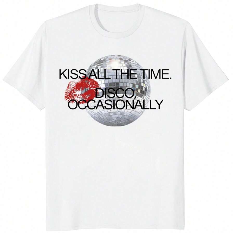 1 Piece, Y2K Vintage T-Shirt For Men - 白色 1 - 查看 1