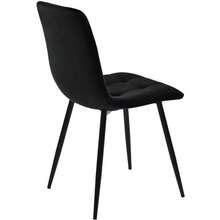 Dining Set (5 Pieces), Extendable Table For 4 People, Rectangular Table 140 X 80 Cm With 4 Chairs, Metal Frame, Black Velvet Chairs. - 黑白1 - 查看 9