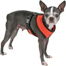 Authentic Puppia Soft Dog Harness, Red - Medium - Orange - View 3