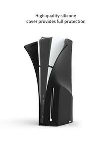 Compatible With PlayStation 5 Slim, 2pcs Optical Drive Version Console Split Protective Case + 7pcs Dust Plug Set, Dustproof, Scratch-Resistant, Waterproof, Skin-Friendly Soft Silicone, Easy To Install And Store, Practical Gaming Accessories - Set Main Unit Cover + Dust Plug - View 3