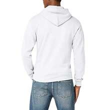 Fruit Of The Loom Mens Hooded Zip Sweatshirt Front Pouch Pockets 5szs - White - View 2