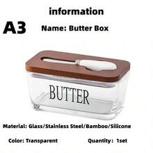 1 Bộ - Hộp đựng bơ trong suốt có nắp (bao gồm dao phết bơ), có 6 màu để lựa chọn. Thích hợp để đựng bơ, phô mai, mỡ, v.v. Tuyệt vời cho nhà bếp và sử dụng ngoài trời. - Xem 15