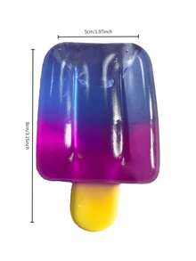 3/1pc Soft Cute Ice Cream Shaped Stress Relief Toy - A Cute Cube-Shaped Sensory Stress Relief Toy. This Portable Stress Relief Gadget Is Perfect For Use In The Office, Home Or Daily Relaxation. It Is An Excellent Decoration For Any Desk, And Also Suitable For Holidays, Parties And Christmas And Other Special Occasions. - Multiple Styles - View 7