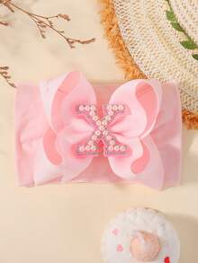 bilicaca 1pc Pink Letter Soft Baby Headband, Baby Birthday Hair Accessory, Warm And Sweat-Absorbing, Caring For Baby's Growth - Multicolor - View 14