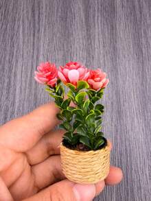 22 estilos de plantas en maceta decorativas en miniatura para casa de muñecas, plantas verdes realistas a escala 1:12 1:6 para casa de muñecas, suculentas, camas de flores, jarrones, accesorios decorativos para cocina, dormitorio, sala de estar, baño y jardín de la casa de muñecas - Multicolor - Ver 30