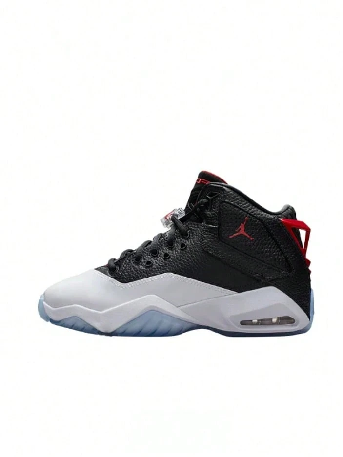 Nike Jordan B'Loyal Comfortable And Versatile Simple Shock-Absorbing And Wear-Resistant Mid-Cut Basketball Shoes For Medium And Large Children - Black - View 1