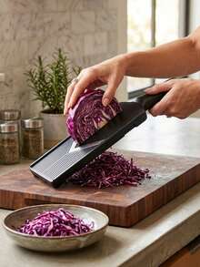 Multifunctional Vegetable Slicer Cabbage Shredder, Practical Kitchen Accessory & Home Goods, Handheld Purple Cabbage Potato Shredder Slicer Tool, Suitable For Salad Making And Home Kitchen Preparation - Multicolor - View 9