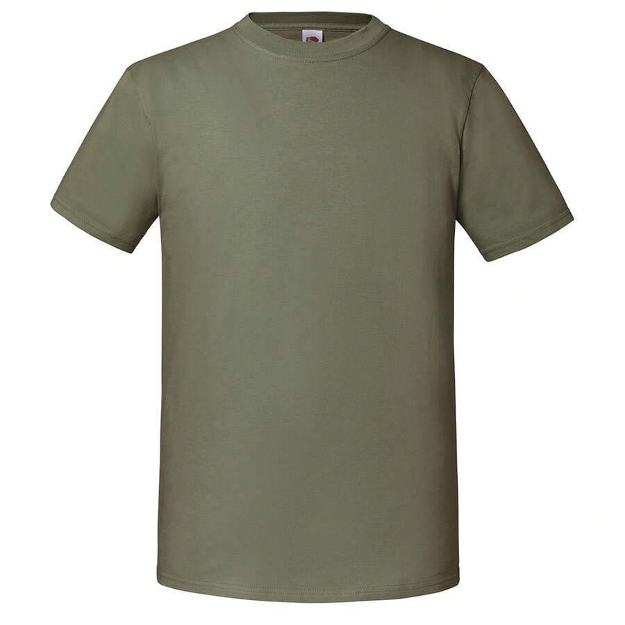 Fruit Of The Loom Mens Ringspun Premium T-Shirt - Classic Olive - View 1