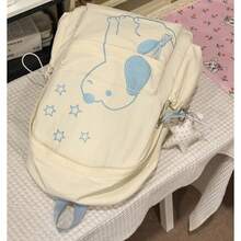 Cute Puppy Embroidery Backpack, Girly Star Student School Bag, Lightweight Japanese Style Commuter Backpack - Multicolor - View 10