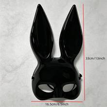 Sexy Rabbit Mask, Cute Rabbit Costume Mask, Black And White Colors Available, Suitable For Men And Women, Essential For Halloween Or Carnival Costumes - Multicolor - View 7