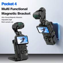 Osmo Pocket 4/4P 磁吸式支架，180°可調塑料相機固定座，三腳架/桌面支架擴展轉接器，可垂直調節 - 查看 2