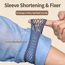 8/5/2pcs High Elasticity Mesh Arm Sleeves, Non-Slip Soft No-Tightness, Shirt Cuff Holder, Suitable For Suits, Bartenders, Hanfu Daily Wear, Office Work Occasions, Long Sleeve Shirt Cuff Accessories - C - View 4