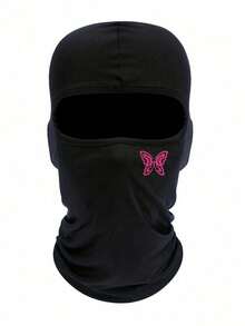 Musion 1/2/3pcs Pink Butterfly Print Balaclava, Breathable Mesh Full Face Ski Mask, Y2K Street Style Cycling Motorcycle And Daily Fashion Headwear - Multicolor - View 15