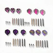 12pcs Dart Set, Professional Dart Practice Use, Suitable For Dart Enthusiasts Family Gathering Party Use. - Purple - View 9