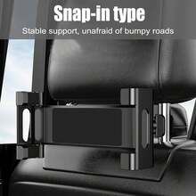 1pc 360° Rotatable Car Headrest Phone Tablet Holder, Adjustable Stretch Back Seat Mount Stand For 4-11 Inch Smartphone Universal Auto Rear Seat Entertainment Bracket - A - View 5