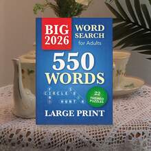 New Adult Word Search Activity Book, Adult Leisure Stress Relief, Brain Exercise, Large Font Printing, Lightweight And Portable, Can Be Used As A Gift (Pen Not Included) - Single Piece - View 9