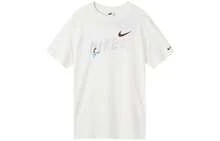 Nike Sportswear Classic Logo Short-Sleeve T-Shirt With Straight Shoulder Sleeve For Sporty And Casual Wear, Suitable For Running And Training - White - View 6