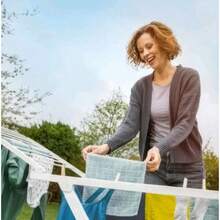 Telescopic Clothes Drying Racks - White - View 6