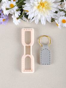 Minimalist Key Fob Clay Cutting Molds, Multipurpose DIY Craft Supplies For Handmade Key Fob Pendants, Earring Accessories Polymer Clay Ornament Tool - Keychain - View 9