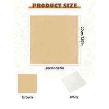 50/100/200PCS Baking Parchment Paper, 7.8*7.8 Inches, Non-Stick Pre-Cut, Suitable For Baking, Air Fryer, Daily Cooking, Oven Use, Perfect For Making Bread, Cakes, Grilling (Natural Color) - Multicolor - View 9