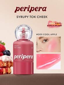 PERIPERA 持久光泽腮红液，全天保湿，丝绒般柔滑质地，自然可爱珠光，轻盈易推开，持久玫瑰红晕，柔焦肌肤光泽，提亮肤色，韩国彩妆，节日礼物，母亲节礼物，9克/0.32盎司 - 05 - 查看 1