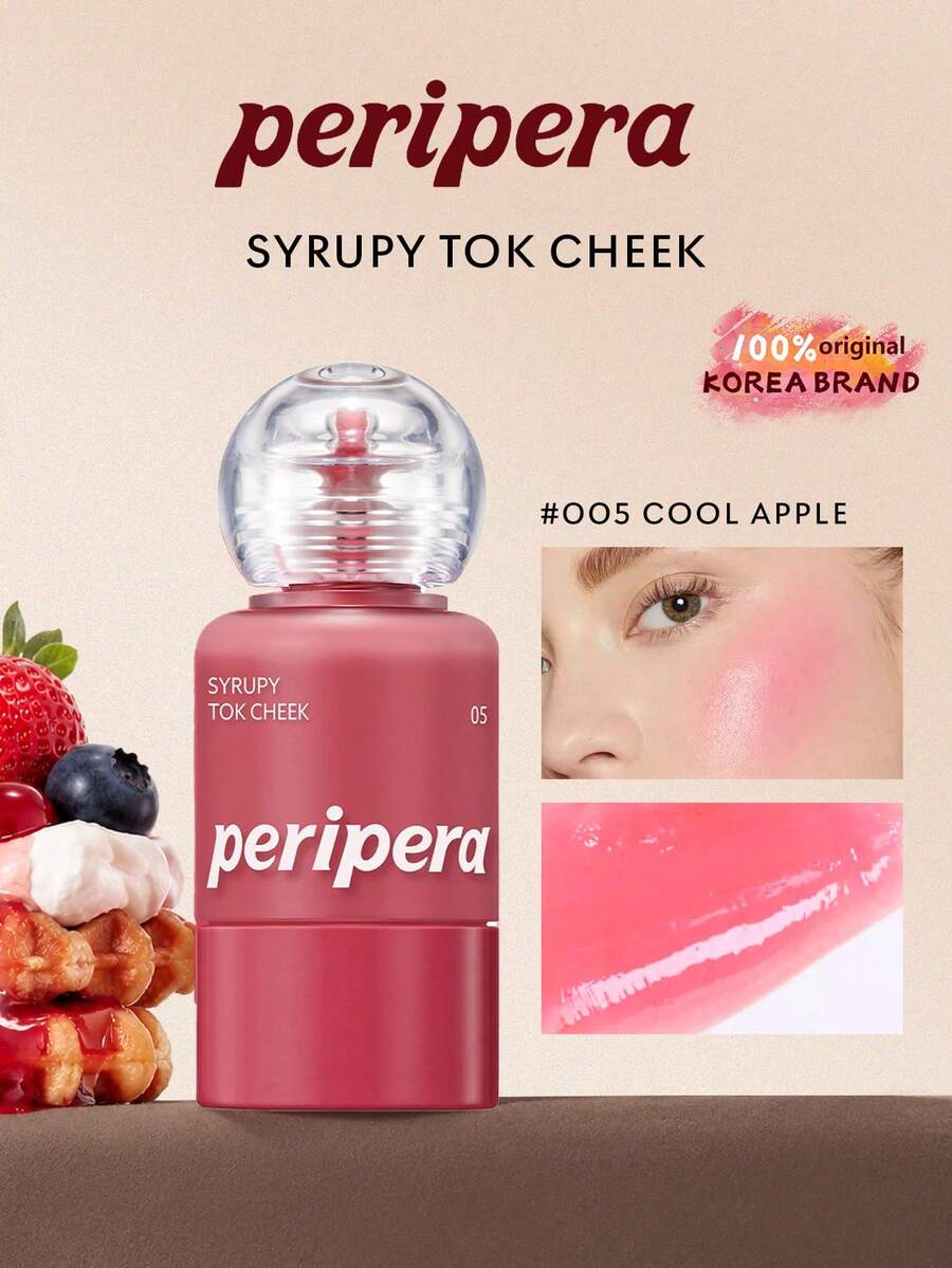 PERIPERA 持久光泽腮红液,全天保湿,丝绒般柔滑质地,自然可爱珠光,轻盈易推开,持久玫瑰红晕,柔焦肌肤光泽,提亮肤色,韩国彩妆,节日礼物,母亲节礼物,9克/0.32盎司 - 05 - 查看 1