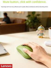 Lenovo Advanced Dual-Mode Ergonomic Wireless Mouse Designed To Improve Gaming And Office Efficiency. It Provides Ultra-Low Latency 2.4GHz Wireless Connection, Equipped With High DPI Sensor - View 4