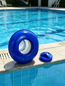 1/2 piezas Dispensador automático de productos químicos para piscina, caja de piscina, dispensador flotante de productos químicos para piscina, ligero y portátil, adecuado para fiestas en la piscina, natación, deportes acuáticos, suministros de limpieza de piscina, esencial de verano, esencial de viaje. Dispensador flotante, limpiador de piscina - multicolor - Ver 5