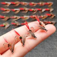 Fishing Bait-2Boxes Bundle(Total 18Pcs Flies)Fly Fishing Flies Lure-Wet Flies Fishing For Trout Fishing Nymph Lure(9Pcs/Box-Royal WulffFly Bait+9Pcs/Box-Wet Fly Red Bait) - Multicolor - View 9