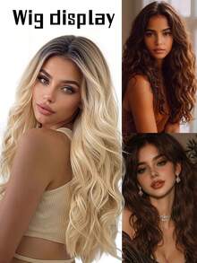 Synthetic Topper Clip In Hair Extensions With Bangs For Women Increase The Amount Of Hair On The Top Of The Head Cover The White,Breathable And Heat-Resistant For Daily Use, Halloween - Multicolor - View 7