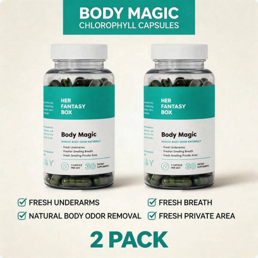 Chlorophyll Capsules – Daily Detox & Digestive Support Supplement – Helps Support Gut Health, Bloating Relief, Energy Balance & Healthy Glowing Skin – Vegan Chlorophyll Capsules For Women - 2 件裝 - 查看 1