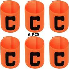 6 piezas Brazalete de Capitán de Fútbol de Color Mixto Aleatorio, Alta Elasticidad Sin Apretar, Posicionamiento Preciso de la Posición de Capitán, Adecuado para Todo Tipo de Entrenamiento y Competiciones, Regalos, Tu Mejor Opción para Deportes - Multicolor - Ver 10
