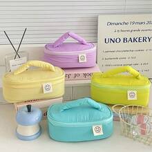Dopamine Smiling Face Korean Style Minimalist New Colorful Handheld Makeup Bag Fresh Niche Student Universal Storage Bag - Multicolor - View 1