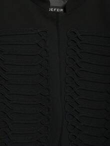 Seelio Spring/Autumn New Women's European And American Style Fashion Minimalist Versatile Knot Button Blazer Black - Black - View 9